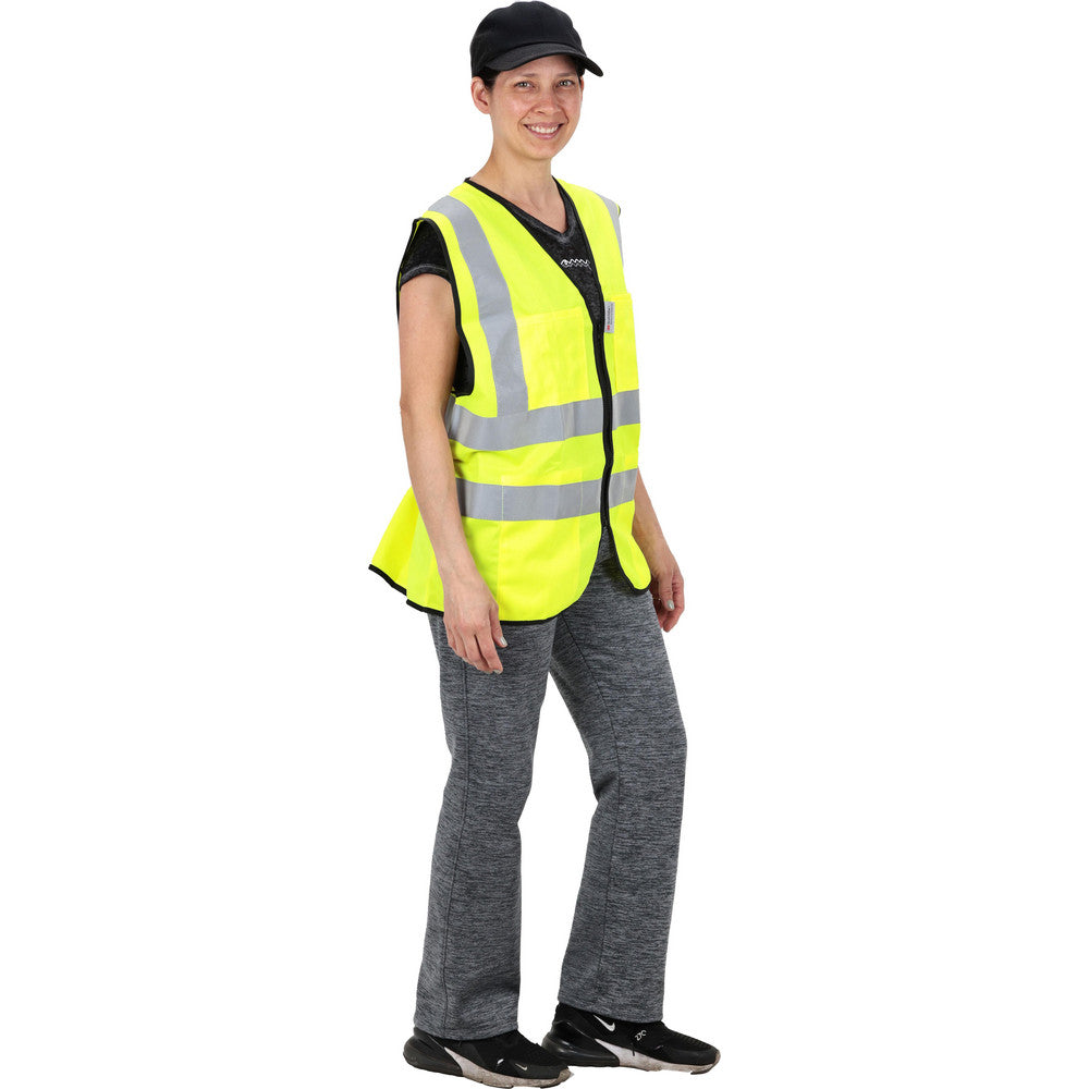 PRO-SAFE PS-ZPSRV-YM High Visibility Vest Medium, Surveyor's Vest, ANSI Class 2