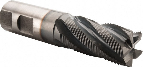 Hertel 87144465 Roughing End Mill 1" Dia, 5 Flute, Fine Pitch, Single End, Cobalt
