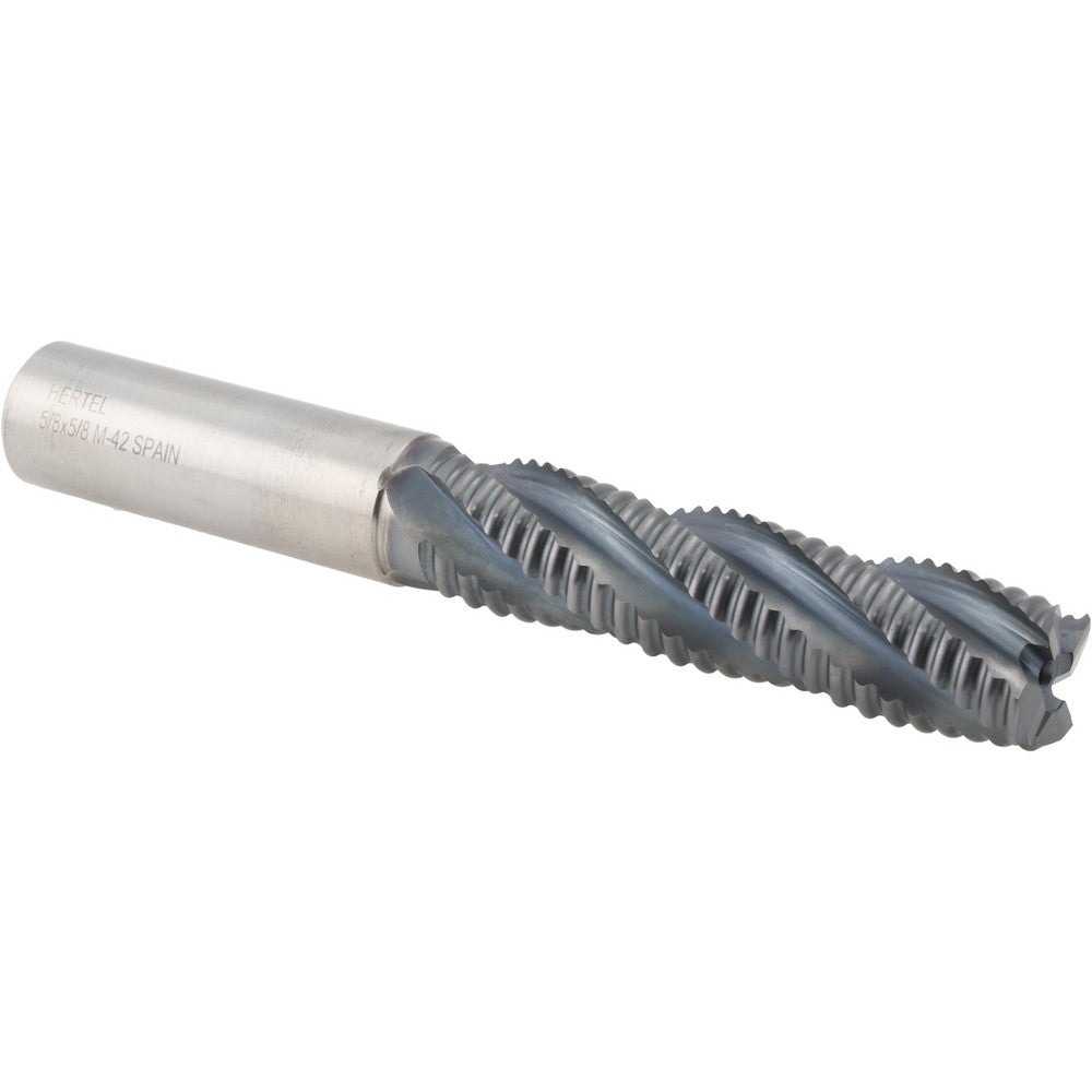 Hertel 87144663 Roughing End Mill 5/8" Dia, 4 Flute, Coarse Pitch, Single End, Cobalt