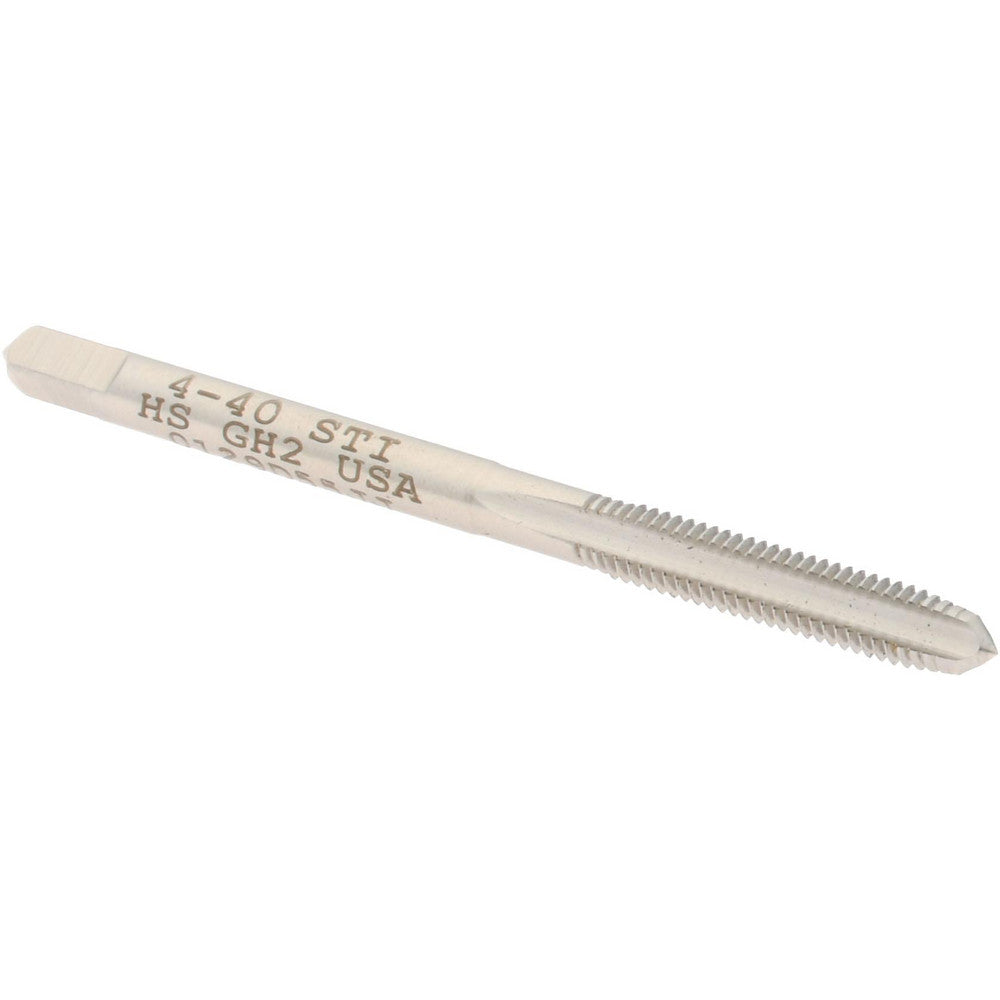 Hertel K007003AS Hand STI Tap #4-40 UNC, H2, 3 Flutes, Plug Chamfer
