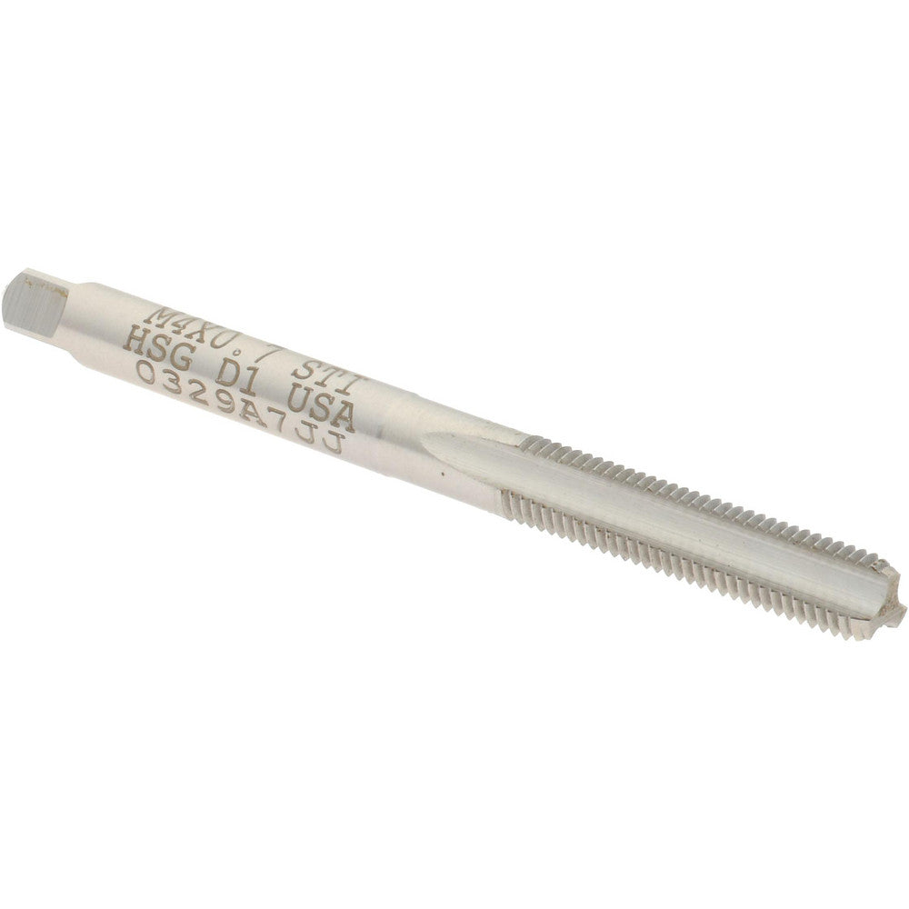 Hertel K007256AS Hand STI Tap M4 x 0.7 Metric Course, D1, 3 Flutes, Bottoming Chamfer