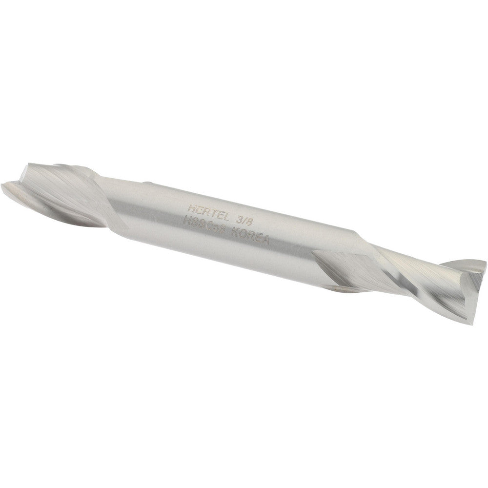 Hertel E2050024 Square End Mill 3/8'' Dia, 9/16'' LOC, 3/8'' Shank Dia, 3-1/8'' OAL, 2 Flutes, Cobalt