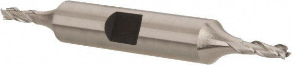 Hertel E1052008 Square End Mill 1/8'' Dia, 3/8'' LOC, 3/8'' Shank Dia, 3-1/16'' OAL, 3 Flutes, High Speed Steel