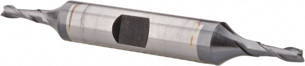 Hertel EF050008 Square End Mill 1/8'' Dia, 3/8'' LOC, 3/8'' Shank Dia, 3-1/16'' OAL, 2 Flutes, High Speed Steel
