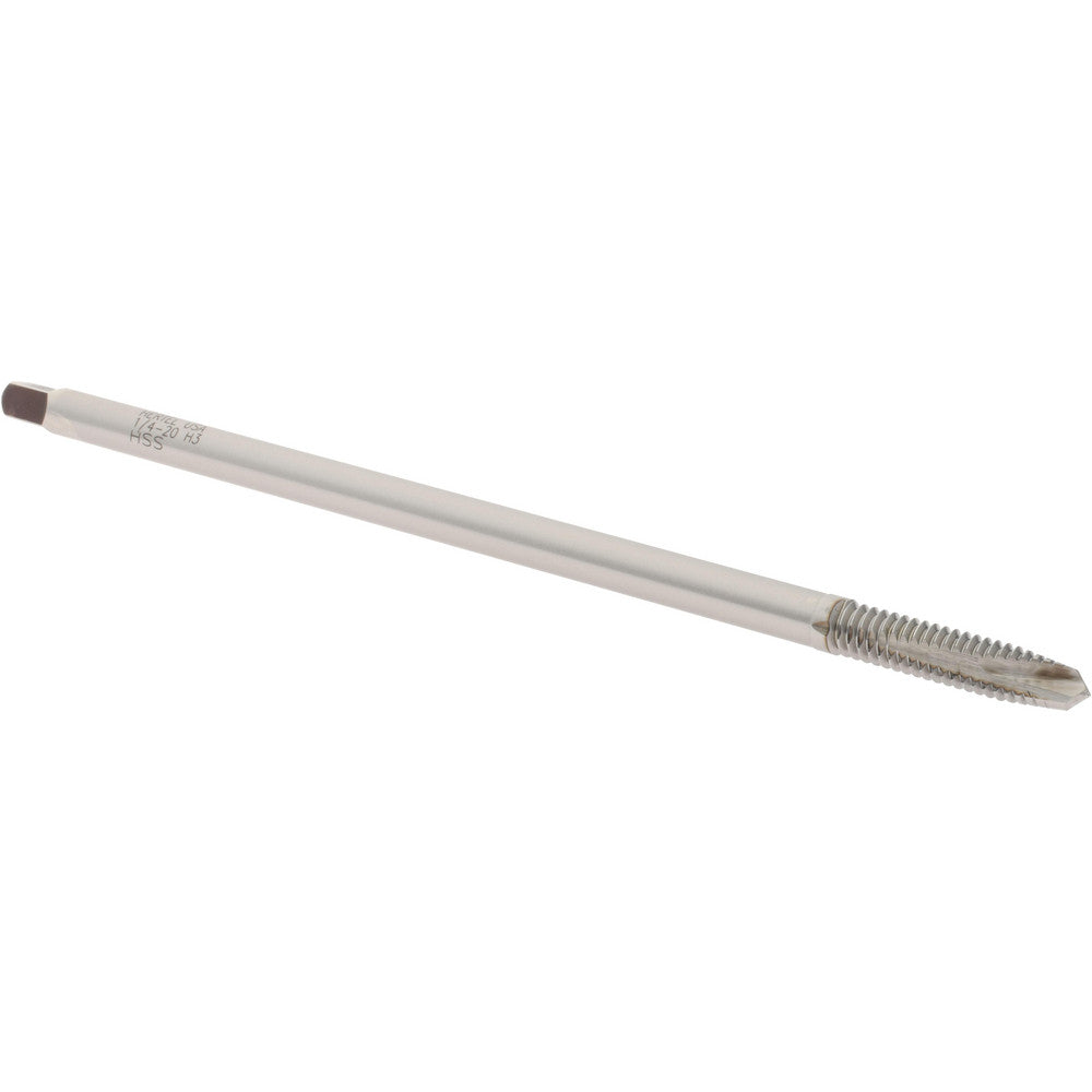 Hertel G271159-1 Extension Tap 1/4-20, 2 Flutes, H3, Bright/Uncoated, High Speed Steel, Spiral Point