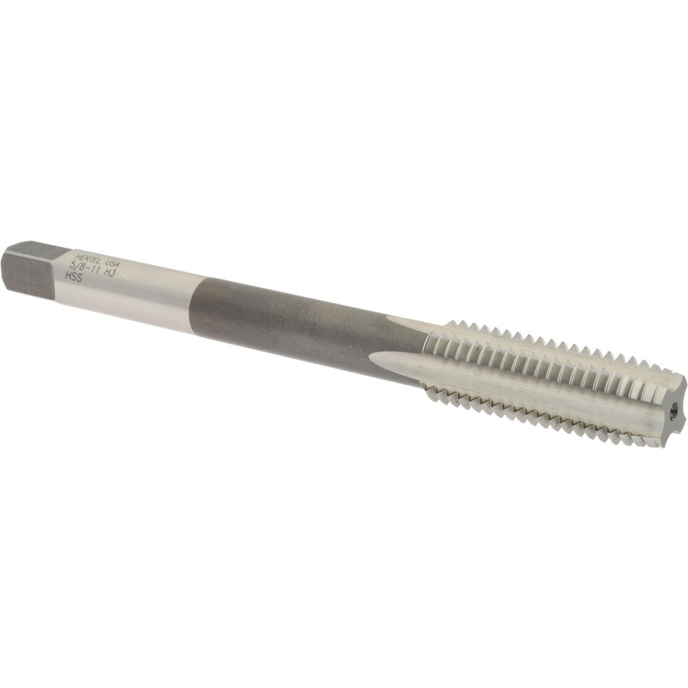 Hertel R837673 Extension Tap 5/8-11, 4 Flutes, H3, Bright/Uncoated, High Speed Steel, Standard Hand