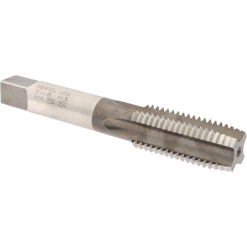 Hertel R867172 Extension Tap 1-8, 4 Flutes, H3, Bright/Uncoated, High Speed Steel, Standard Hand