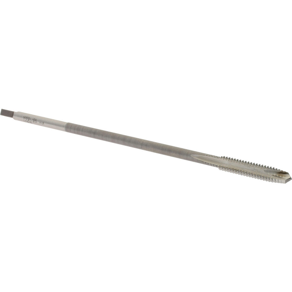 Hertel G837515 Extension Tap 1/4-20, 2 Flutes, H3, Bright/Uncoated, High Speed Steel, Spiral Point