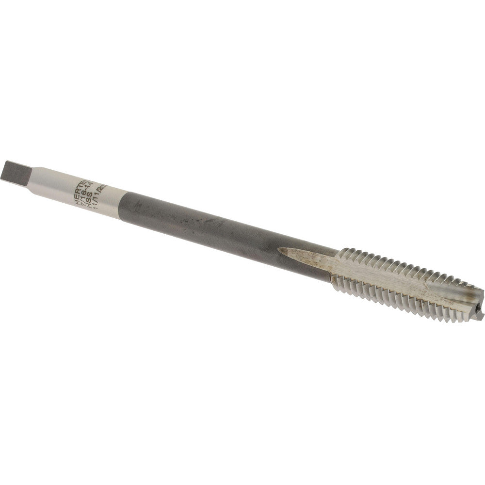 Hertel R837677 Extension Tap 7/16-14, 3 Flutes, H3, Bright/Uncoated, High Speed Steel, Spiral Point