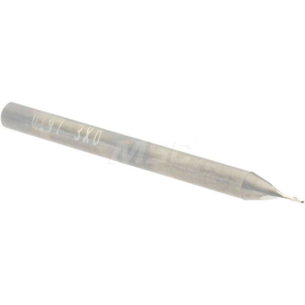 Accupro 15024122 Ball End Mill 0.50 mm Dia, 1.50 mm LOC, 2 Flute, Solid Carbide