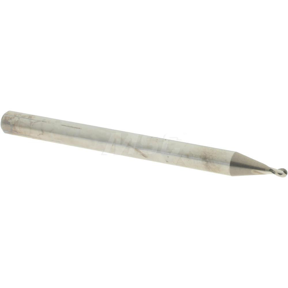 Accupro 15024128 Ball End Mill 1.10 mm Dia, 3.30 mm LOC, 2 Flute, Solid Carbide