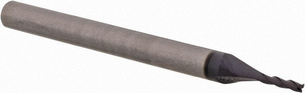 Kyocera SGS Precision Tools 48799 Square End Mill 1.00 mm Dia, 4.00 mm LOC, 3 Flute, Solid Carbide