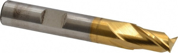 Cleveland C32513 Square End Mill 3/8'' Dia, 9/16'' LOC, 3/8'' Shank Dia, 2-1/2'' OAL, 2 Flutes, Cobalt