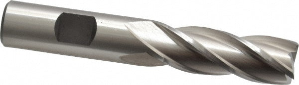 Cleveland C41260 Square End Mill 5/8'' Dia, 1-5/8'' LOC, 5/8'' Shank Dia, 3-3/4'' OAL, 4 Flutes, High Speed Steel