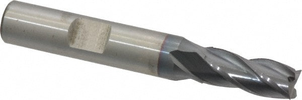 Cleveland C33252 Square End Mill 5/16'' Dia, 3/4'' LOC, 3/8'' Shank Dia, 2-1/2'' OAL, 4 Flutes, High Speed Steel