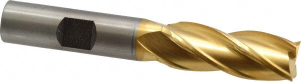 Cleveland C33209 Square End Mill 9/16" Dia, 1-3/8" LOC, 4 Flutes, High Speed Steel