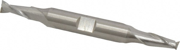 Cleveland C42058 Square End Mill 1/4'' Dia, 1/2'' LOC, 3/8'' Shank Dia, 3-3/8'' OAL, 2 Flutes, High Speed Steel