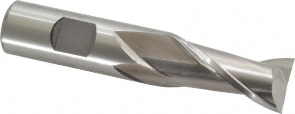 Cleveland C41630 Square End Mill 3/4'' Dia, 1-5/16'' LOC, 3/4'' Shank Dia, 3-7/8'' OAL, 2 Flutes, High Speed Steel