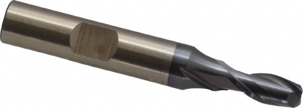 Cleveland C33810 Square End Mill 1/4" Dia, 1/2" LOC, 2 Flutes, High Speed Steel