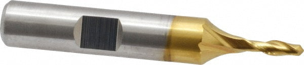 Cleveland C39010 Ball End Mill 0.125" Dia, 0.375" LOC, 2 Flute, High Speed Steel