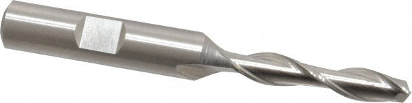 Cleveland C39066 Square End Mill 1/4'' Dia, 1-1/4'' LOC, 3/8'' Shank Dia, 3-1/16'' OAL, 2 Flutes, High Speed Steel