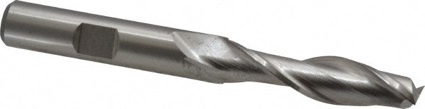 Cleveland C41714 Square End Mill 3/8" Dia, 1-1/2" LOC, 2 Flutes, High Speed Steel