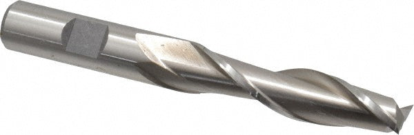 Cleveland C41718 Square End Mill 1/2'' Dia, 2'' LOC, 1/2'' Shank Dia, 4'' OAL, 2 Flutes, High Speed Steel
