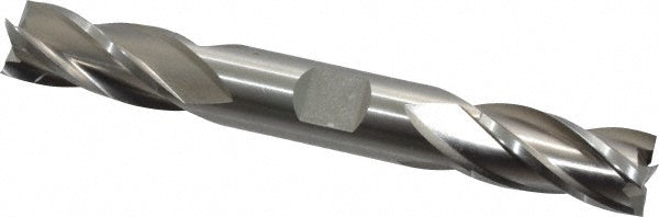 Cleveland C41216 Square End Mill 1/2'' Dia, 1'' LOC, 1/2'' Shank Dia, 4-1/2'' OAL, 4 Flutes, High Speed Steel