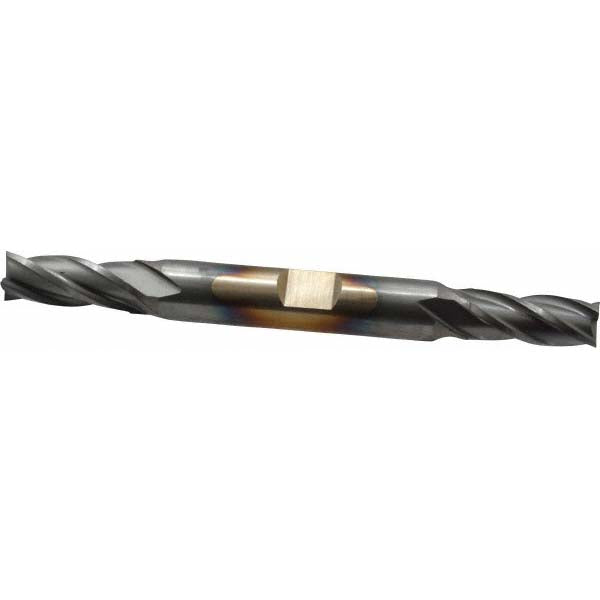 Cleveland C33112 Square End Mill 5/16'' Dia, 3/4'' LOC, 3/8'' Shank Dia, 3-1/2'' OAL, 4 Flutes, High Speed Steel