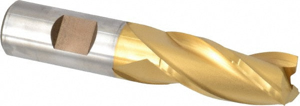 Cleveland C39686 Square End Mill 3/4'' Dia, 1-5/8'' LOC, 3/4'' Shank Dia, 3-7/8'' OAL, 3 Flutes, High Speed Steel