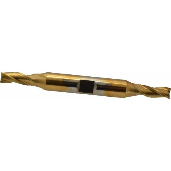 Cleveland C39600 Square End Mill 1/4'' Dia, 5/8'' LOC, 3/8'' Shank Dia, 3-3/8'' OAL, 3 Flutes, High Speed Steel