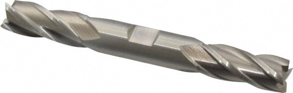 Cleveland C52182 Square End Mill 1/2'' Dia, 1'' LOC, 1/2'' Shank Dia, 4-1/2'' OAL, 4 Flutes, Cobalt