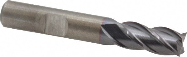 Cleveland C31995 Square End Mill 3/8'' Dia, 3/4'' LOC, 3/8'' Shank Dia, 2-1/2'' OAL, 4 Flutes, Powdered Metal