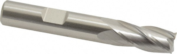 Cleveland C42694 Square End Mill 3/8'' Dia, 3/4'' LOC, 3/8'' Shank Dia, 2-1/2'' OAL, 4 Flutes, Cobalt