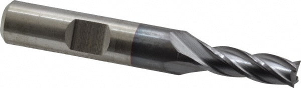 Cleveland C32617 Square End Mill 1/4'' Dia, 5/8'' LOC, 3/8'' Shank Dia, 2-7/16'' OAL, 4 Flutes, Cobalt