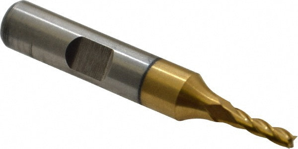 Cleveland C32574 Square End Mill 1/8'' Dia, 3/8'' LOC, 3/8'' Shank Dia, 2-5/16'' OAL, 4 Flutes, Cobalt
