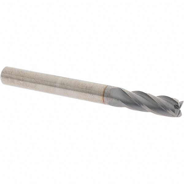 OSG 404-250008 Square End Mill 1/4'' Dia, 3/4'' LOC, 1/4'' Shank Dia, 2-1/2'' OAL, 4 Flutes, Solid Carbide