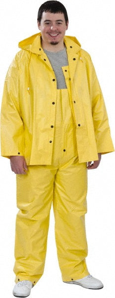 MCR Safety 3003M Rain Suit with Pants Size Medium, Non-Hazardous Protection, Yellow, Nylon & PVC
