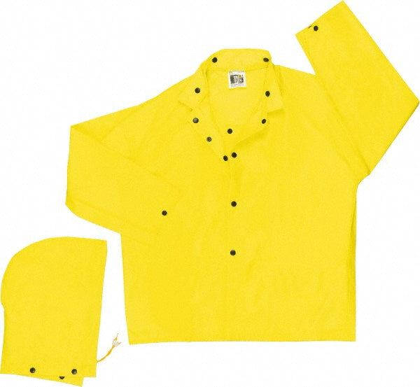 MCR Safety 550JX2 Rain Jacket Size 2X-Large, Yellow, Nylon