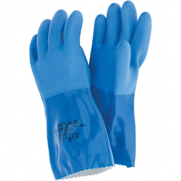 SHOWA KV660XL-10 Chemical Resistant Gloves X-Large, 22 mil Thick, Polyvinylchloride-Coated