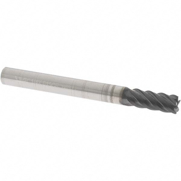 OSG 20552501 Corner Radius End Mill 1/4" Dia, 5/8" LOC, 0.0150" Radius, 5 Flute, Solid Carbide