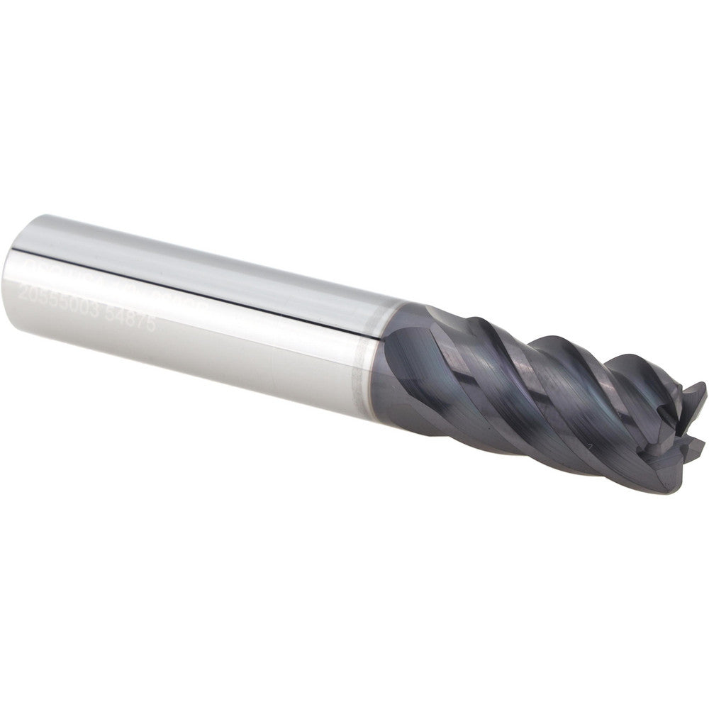 OSG 20555003 Corner Radius End Mill 1/2" Dia, 1" LOC, 0.0600" Radius, 5 Flute, Solid Carbide