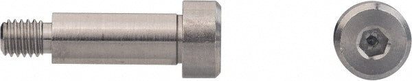 ELECTRO HARDWARE MS51576-20 Shoulder Screw 1/4" Shoulder Dia, 1/2" Shoulder Length, #10-32, 303 Stainless Steel, Hex Socket