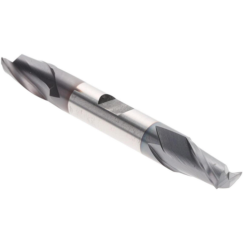 Hertel EF99921323 Square End Mill 3/8" Dia, 2 Flutes, 9/16" LOC, High Speed Steel, 30 ° Helix