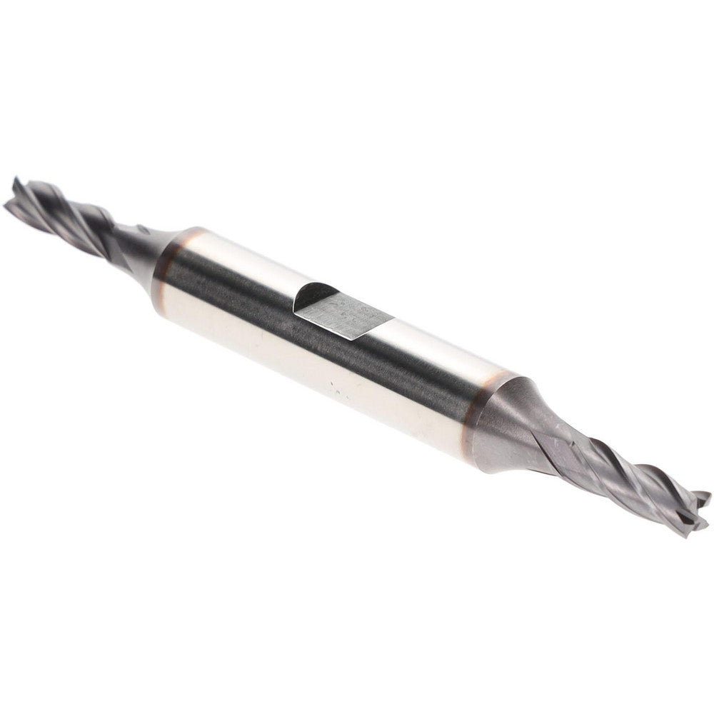 Hertel EF053012 Square End Mill 3/16" Dia, 4 Flutes, 1/2" LOC, High Speed Steel, 30 ° Helix