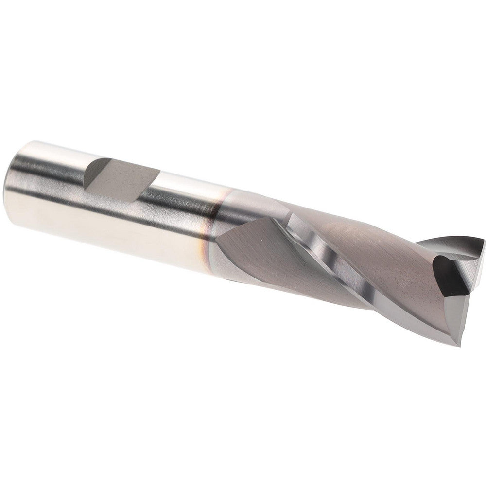 Hertel EF99921312 Square End Mill 7/8" Dia, 2 Flutes, 1-1/2" LOC, High Speed Steel, 30 ° Helix
