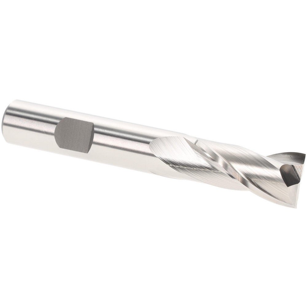 Hertel E199921298 Square End Mill 37/64" Dia, 2 Flutes, 1-1/8" LOC, High Speed Steel, 30 ° Helix