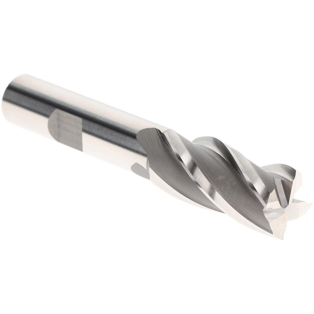 Hertel E1039940 Square End Mill 5/8" Dia, 4 Flutes, 1-3/8" LOC, High Speed Steel, 30 ° Helix