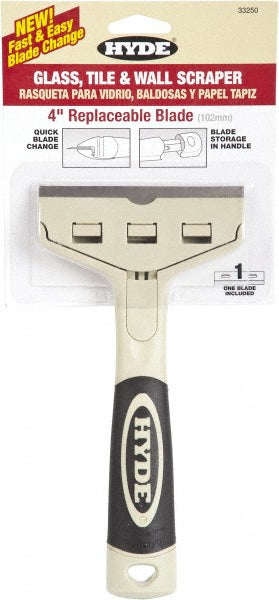 Hyde Tools 33250 Stiff Carbon Steel 1-Edge Scraper