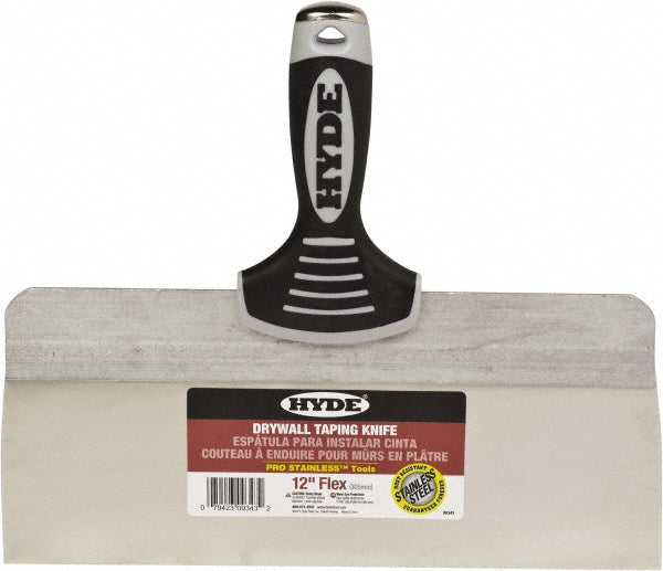 Hyde Tools 09343 Taping Knife Stainless Steel, 12" Wide